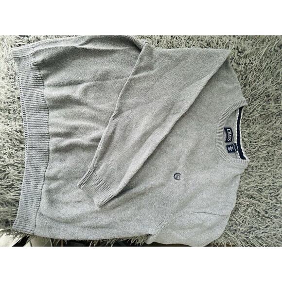 Chaps Ralph Lauren 631K00 Mens Size XL 100% Cotton Winter Grey Crewneck Sweater - Picture 14 of 15